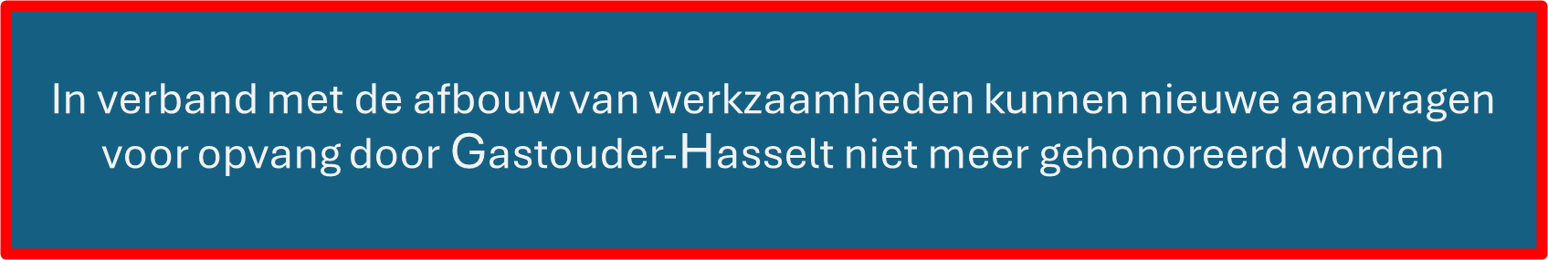 Afbouw GOH Afbouw GOH